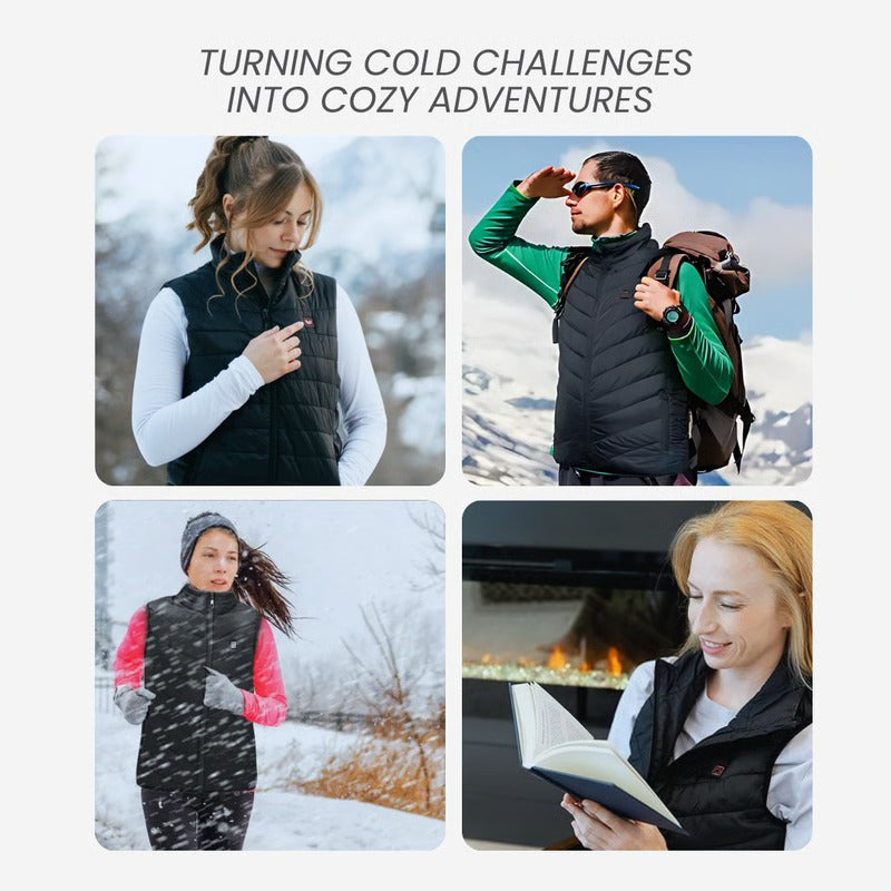 Heated Vest with Rapid Warm-Up and Lightweight Insulation