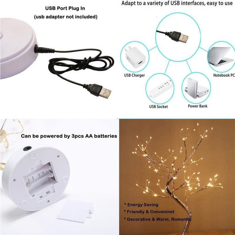 Wireless Portable Fairy Spirit Tree Decorative LED