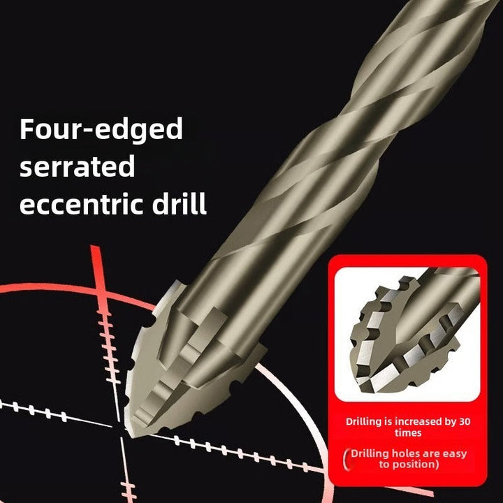 Eccentric Drill Bit with Serrated Cutting Edges Professional Grade