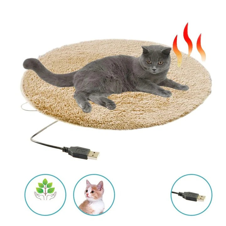 Electric Heated Pet Pad USB Power Port Rapid Warming Technology