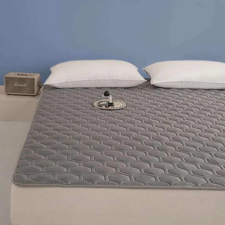 Quilted Cooling Mattress Pad High-Density Cooling Fiber - Lenila