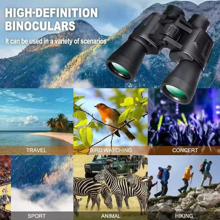 High Power Binoculars Large Objective Lens Long Range