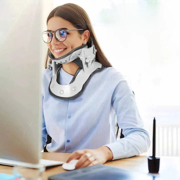 Adjustable Neck Stretcher Pillow with Heat Cervical Support Device - Lenila