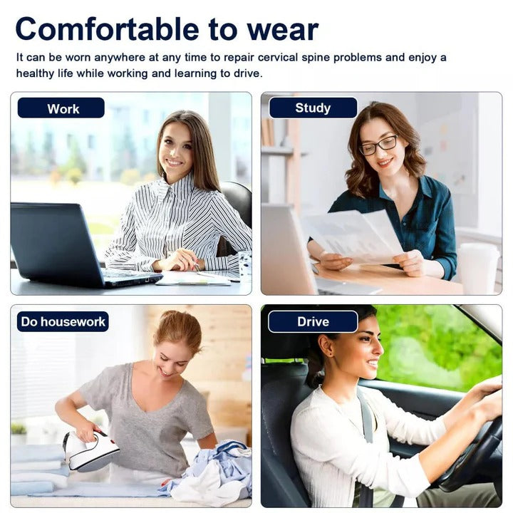 Adjustable Neck Stretcher Pillow with Heat Cervical Support Device