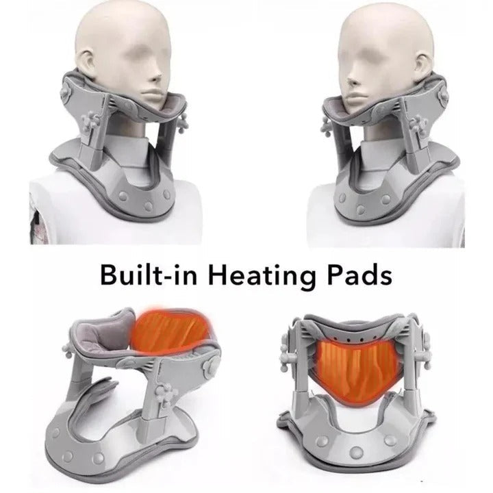 Adjustable Neck Stretcher Pillow with Heat Cervical Support Device