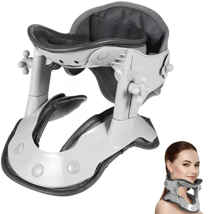 Adjustable Neck Stretcher Pillow with Heat Cervical Support Device