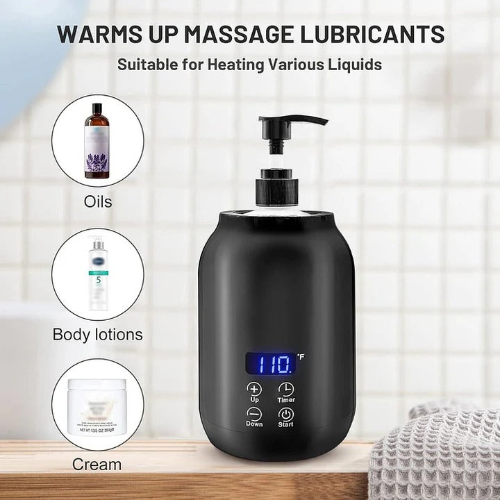 Electric Massage Oil Warmer Digital Heater with Timer Adjustable