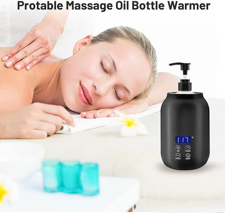 Electric Massage Oil Warmer Digital Heater with Timer Adjustable