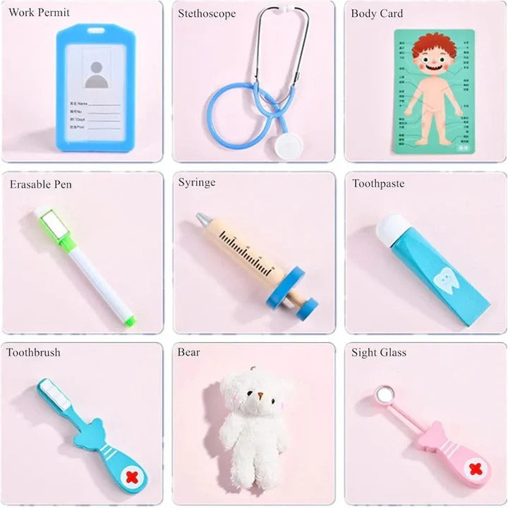 Childrens Dentist Kit Durable Plastic Medical Tools