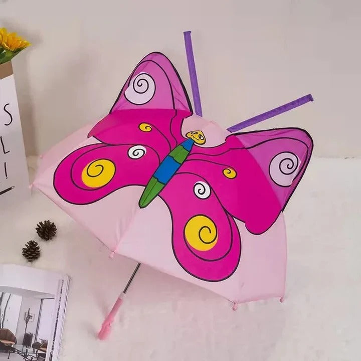 Kids Umbrella with Rainbow Pattern Compact Design