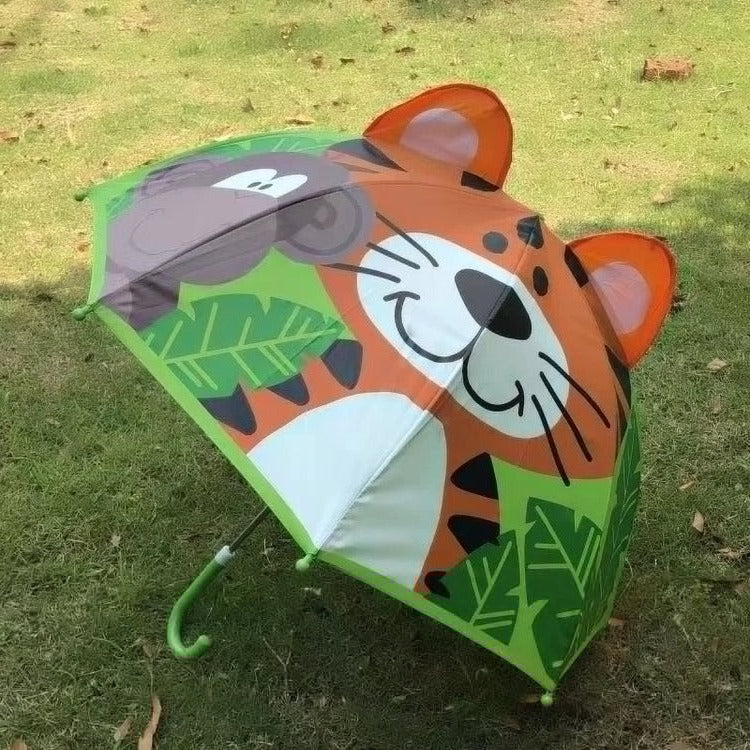 Kids Umbrella with Rainbow Pattern Compact Design