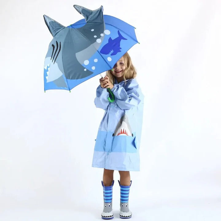 Kids Umbrella with Rainbow Pattern Compact Design