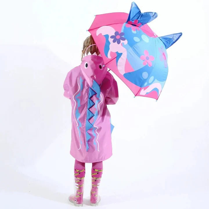 Kids Umbrella with Rainbow Pattern Compact Design