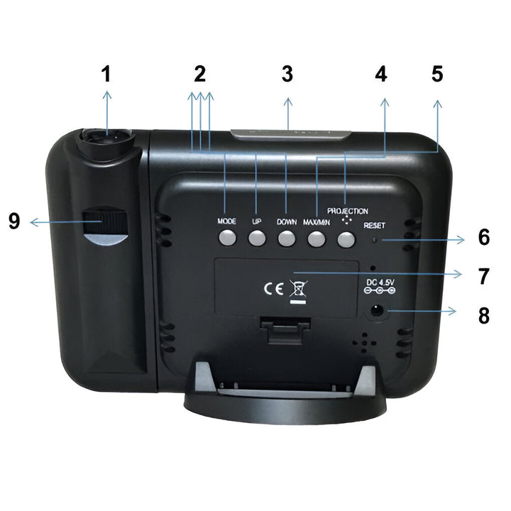 Projection Clock with Snooze Function
