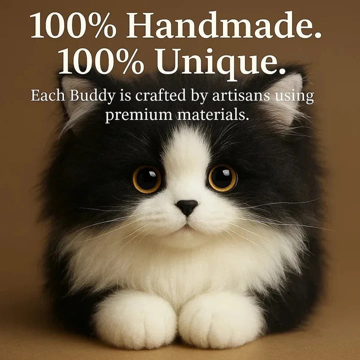 Plush Cat Toy with Lifelike Features