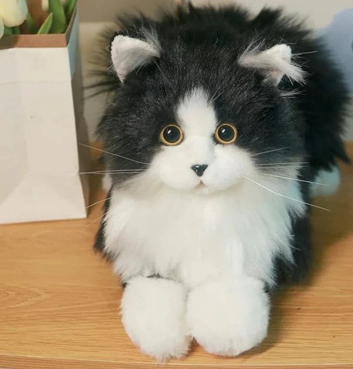 Plush Cat Toy with Lifelike Features
