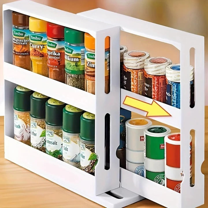 Kitchen Spice Rack Organizer with Swivel Shelves - Lenila