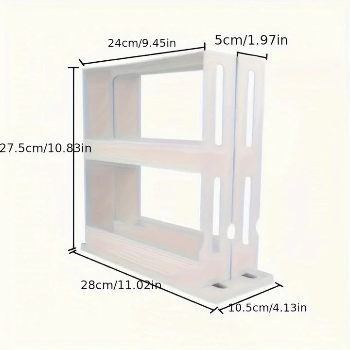 Kitchen Spice Rack Organizer with Swivel Shelves