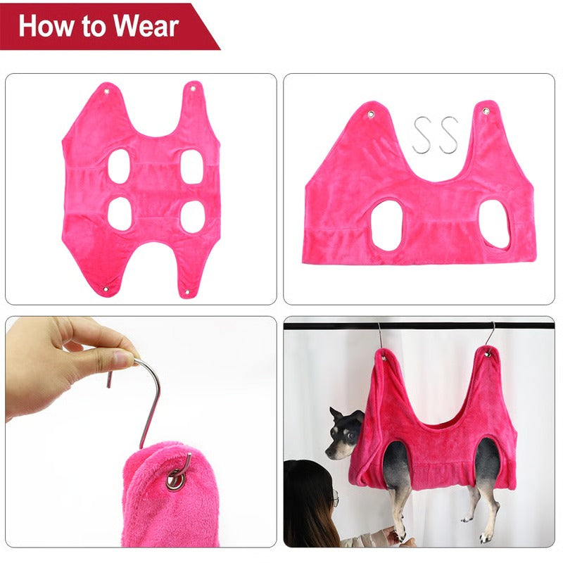 Pet Grooming Hammock Comfortable Adjustable Fit for Dogs