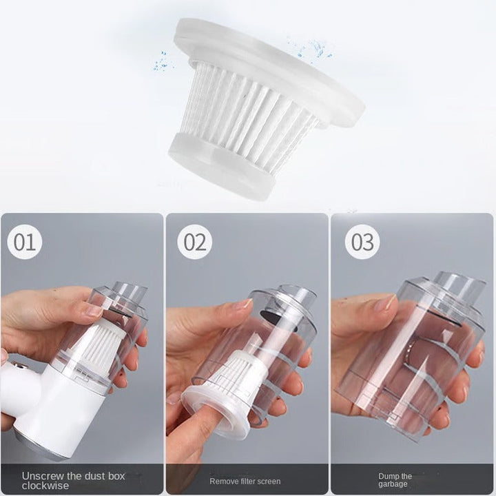 Portable Wireless Handheld Vacuum Cleaner Rechargeable Compact