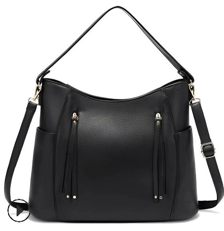 Womens Vintage Leather Shoulder Tote Classic Style