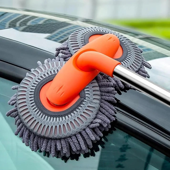 Retractable Car Wash Mop with Long Handle Degree Rotation - Lenila