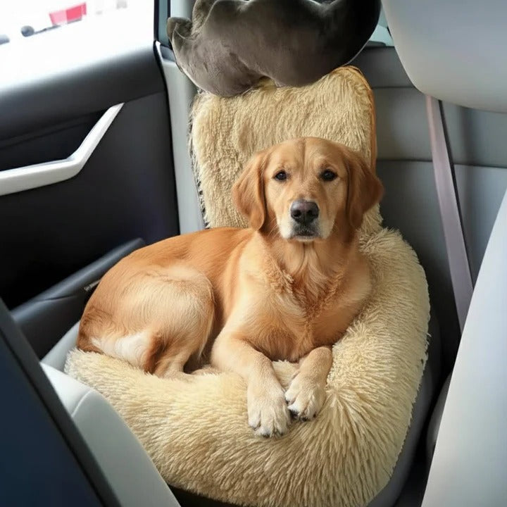 Pet Vehicle Protector with Nonslip Bottom and Padded Bolsters - Lenila