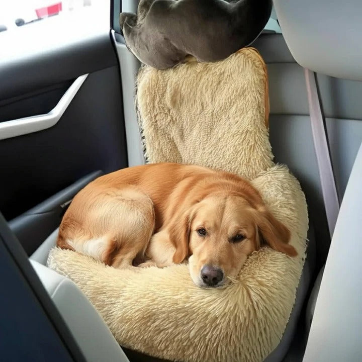 Pet Vehicle Protector with Nonslip Bottom and Padded Bolsters