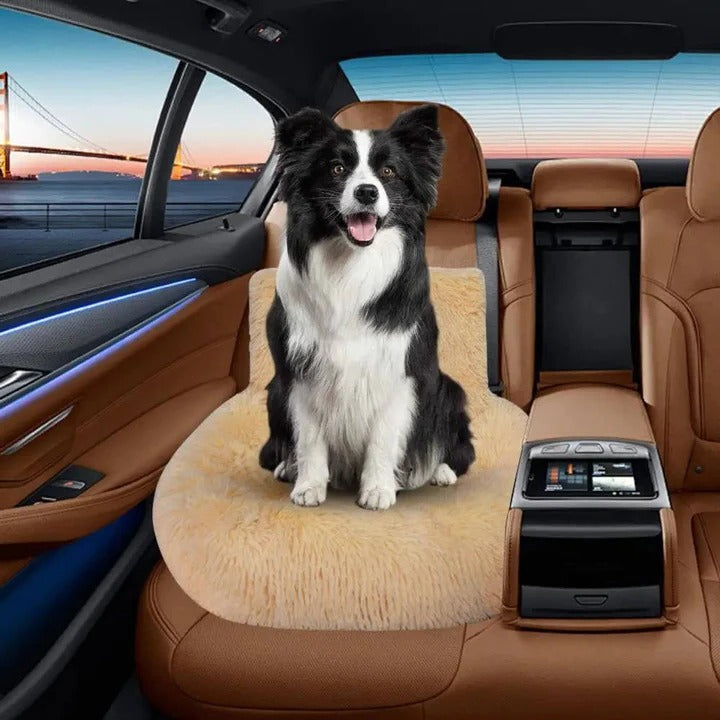 Pet Vehicle Protector with Nonslip Bottom and Padded Bolsters