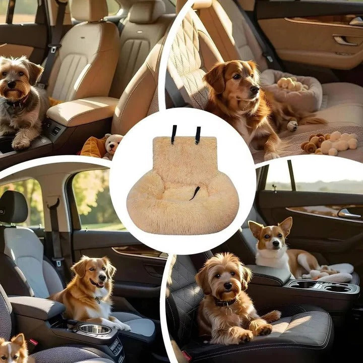 Pet Vehicle Protector with Nonslip Bottom and Padded Bolsters