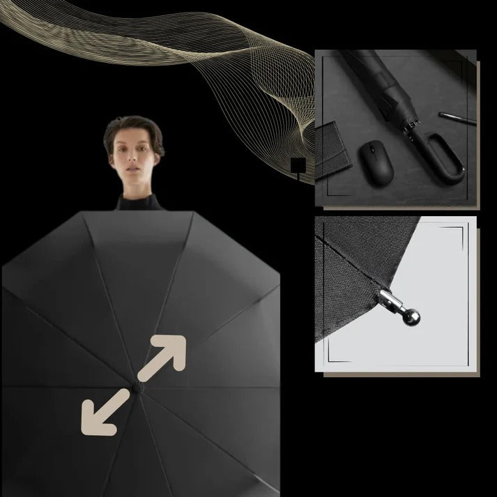 Automatic Lock Umbrella Wind Resistant