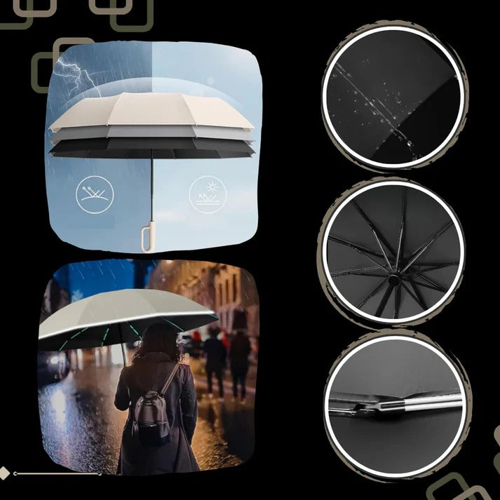 Automatic Lock Umbrella Wind Resistant
