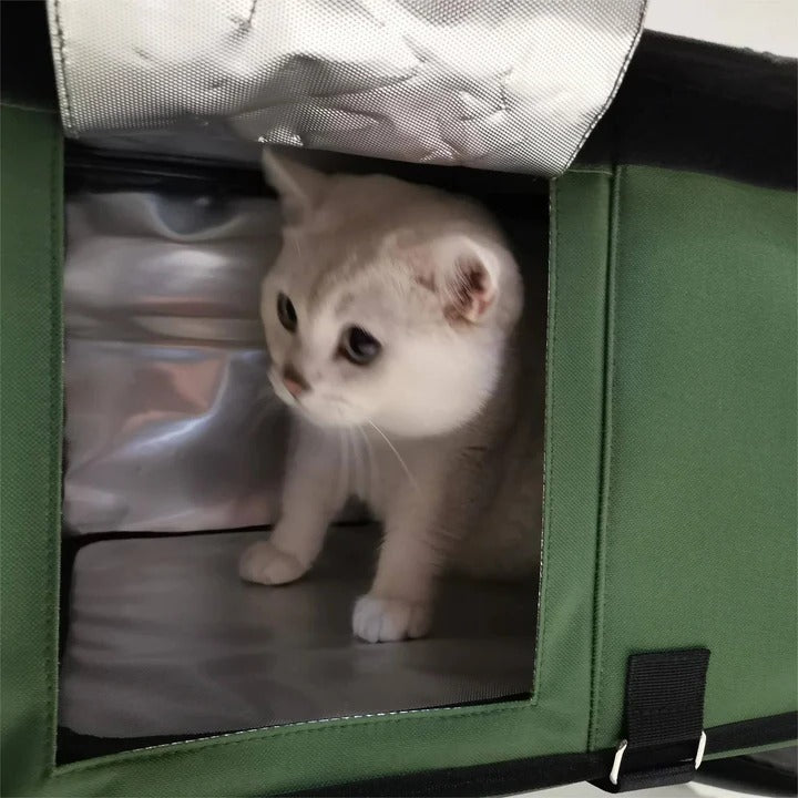 Outdoor Heated Cat House Thermal Shelter Insulated Winter