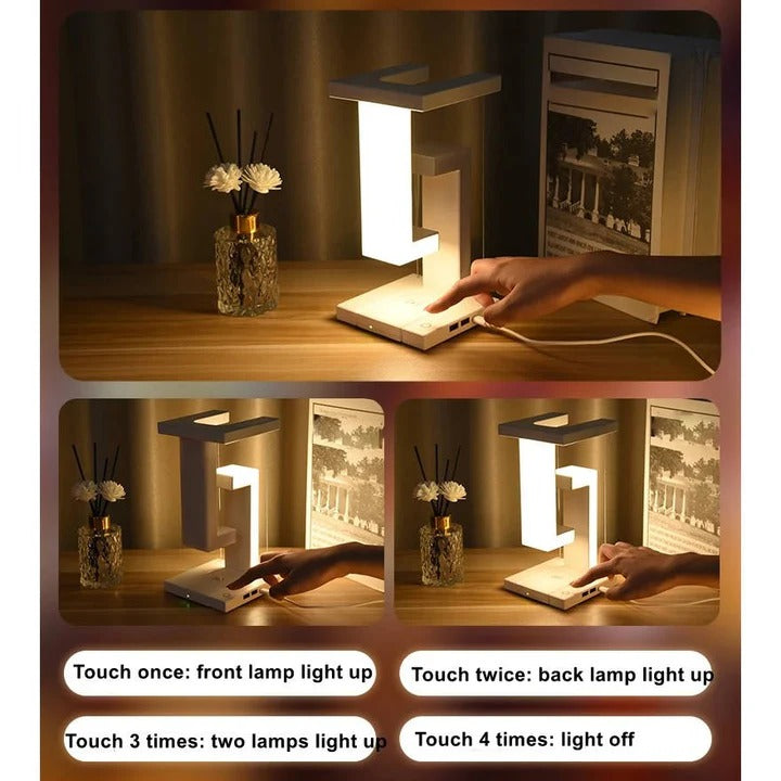 Floating Ambient Lamp with Wireless Charger and Levitating Design