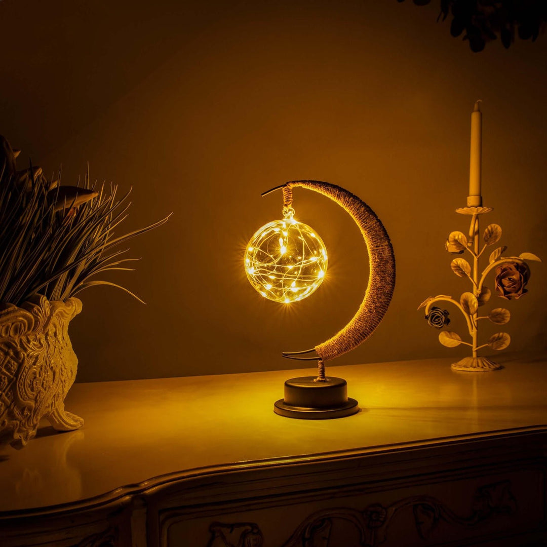 Celestial Orb Lamp with Precision Detailing Realistic Design - Lenila