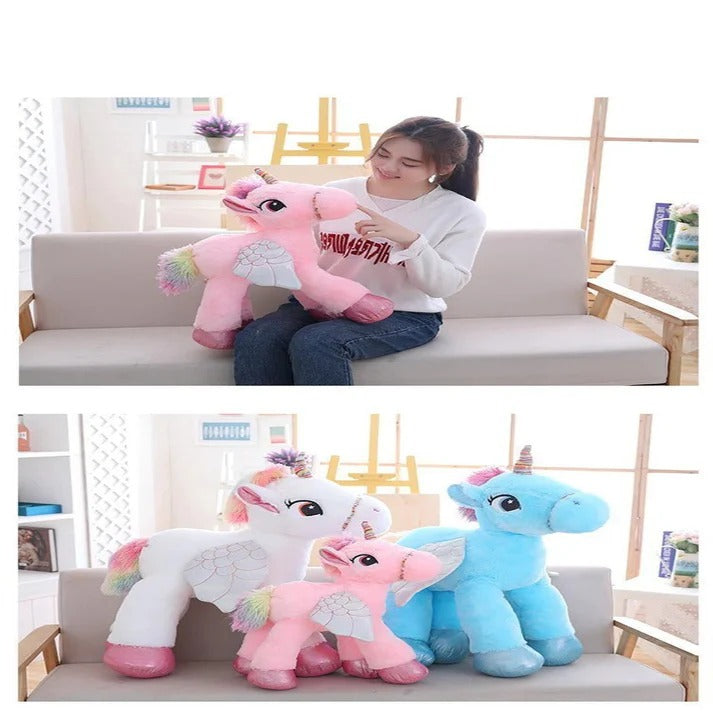 Kids Plush Unicorn Stuffed Animal Soft Cuddly Toy