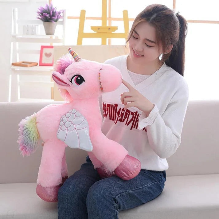 Kids Plush Unicorn Stuffed Animal Soft Cuddly Toy