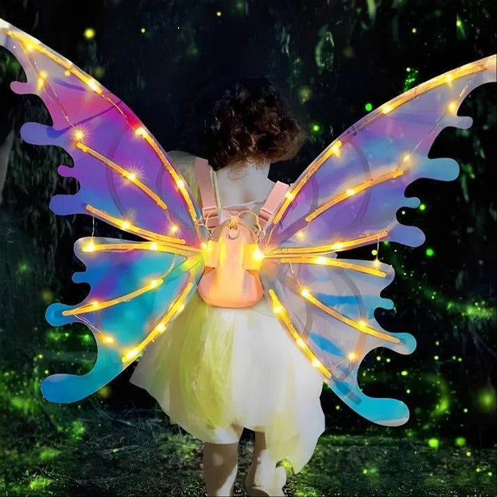 Kids Costume Accessory Animated Fairy Wings Pretend Play - Lenila