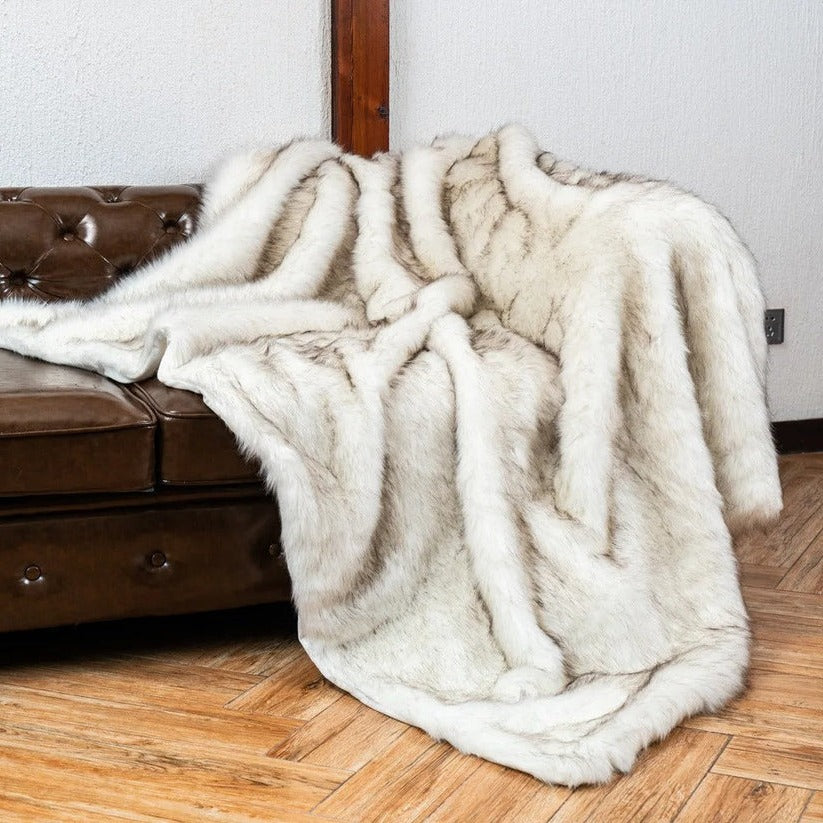 Plush Faux Fur Blanket Soft Cozy Throw