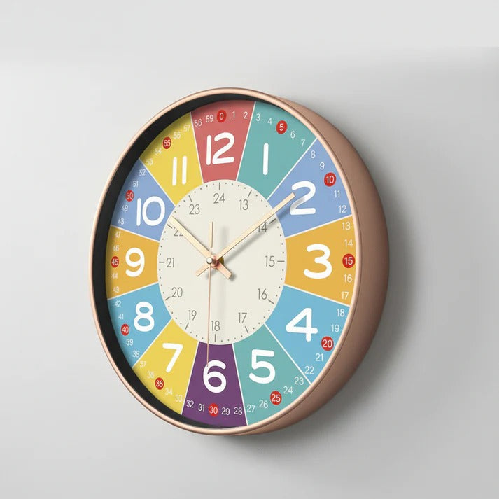 Kids Nursery Clock Silent Operation Compact Design