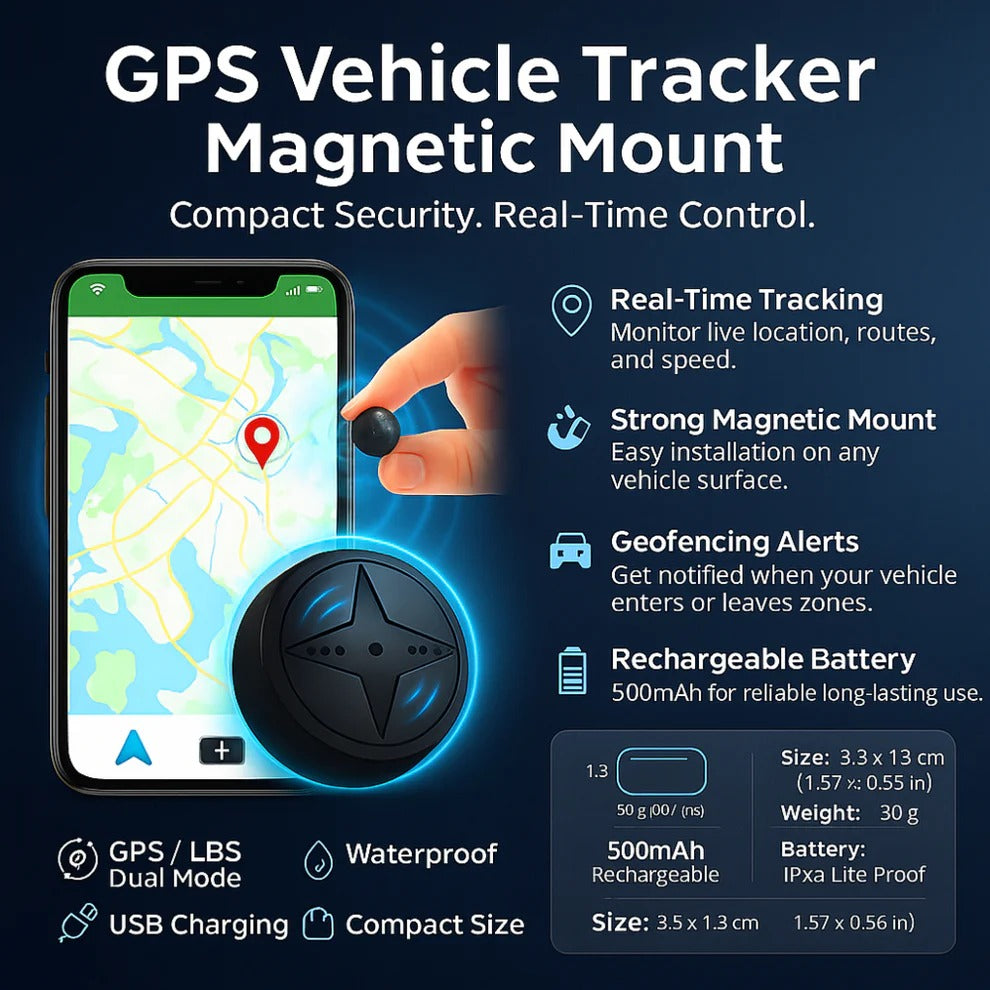 Universal Car GPS Tracker with Magnetic Mount
