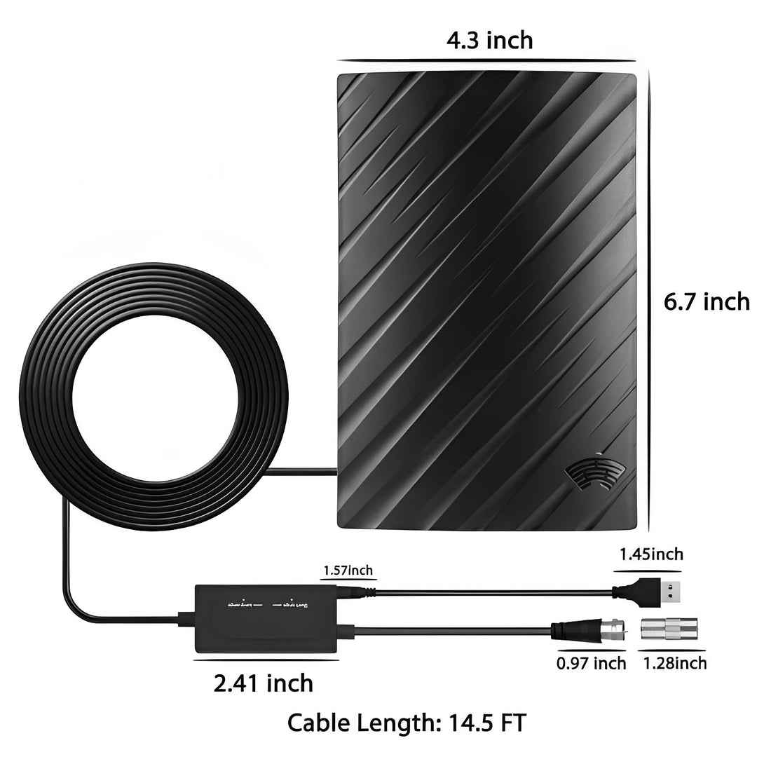 Indoor TV Antenna 4K Ultra HD Compatible Reception
