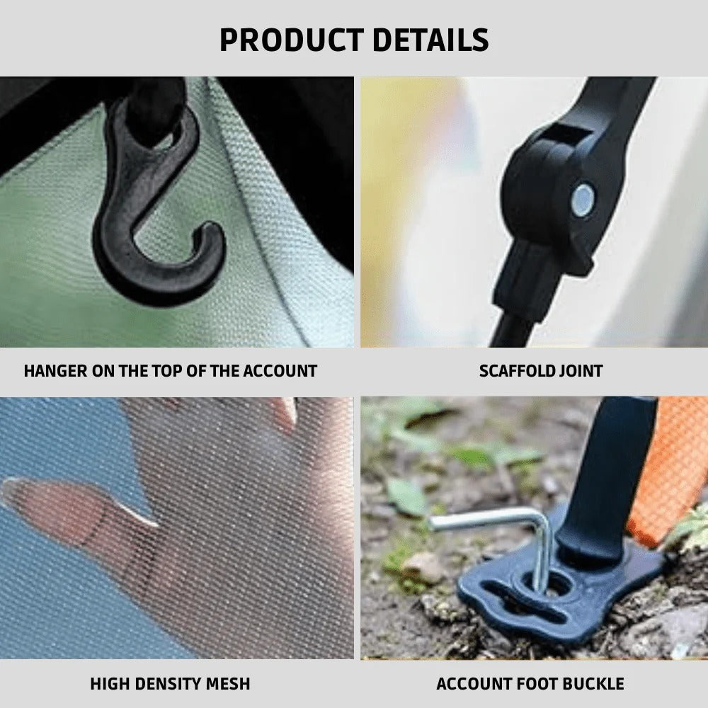 Pop-Up Tent with Integrated Frame Outdoor Camping