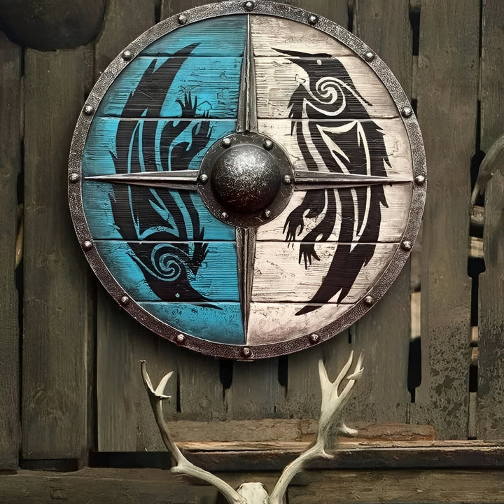 Decorative Wooden Shield Round Design Multiple Options