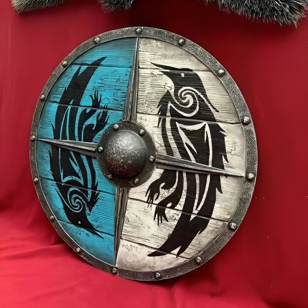 Decorative Wooden Shield Round Design Multiple Options