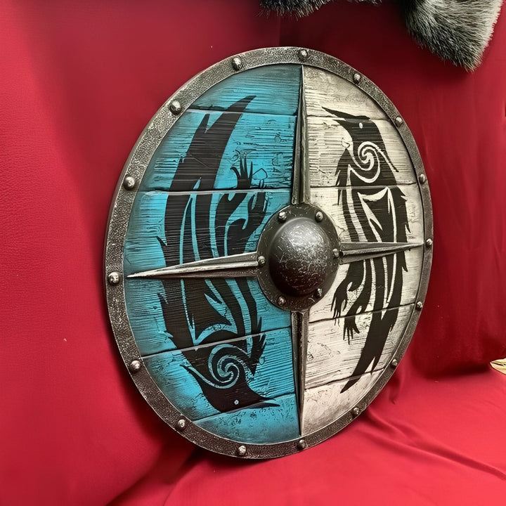 Decorative Wooden Shield Round Design Multiple Options