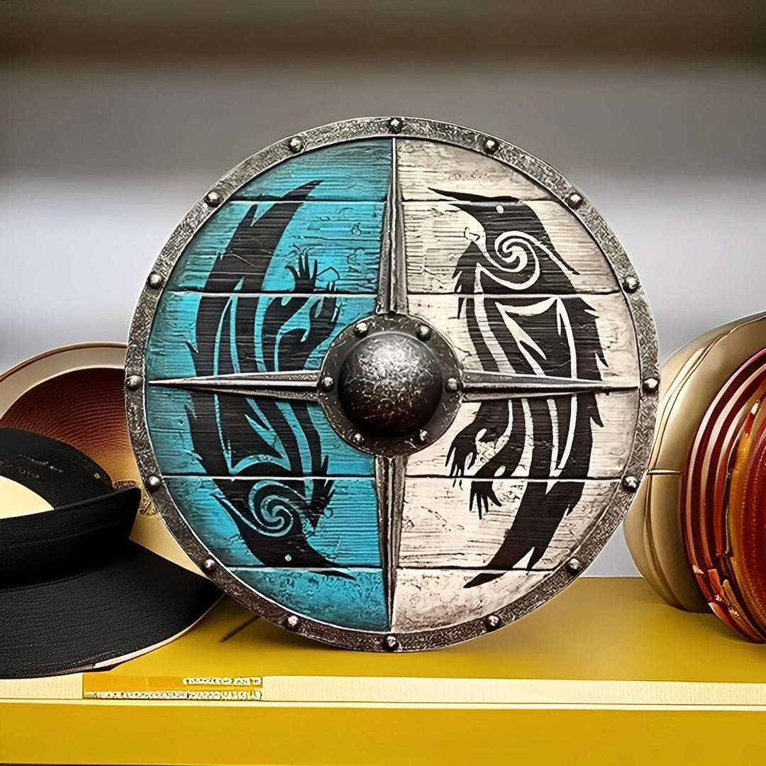 Decorative Wooden Shield Round Design Multiple Options