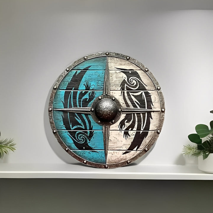 Decorative Wooden Shield Round Design Multiple Options