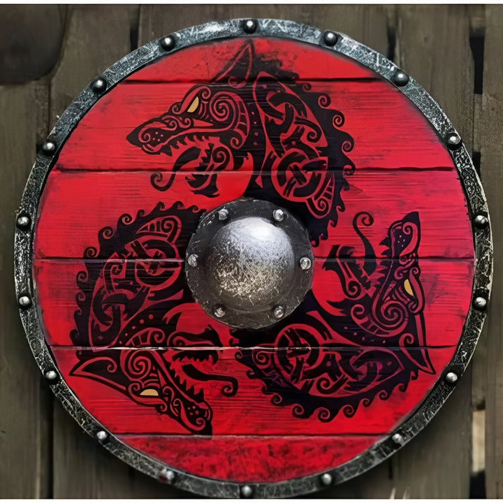 Decorative Wooden Shield Round Design Multiple Options