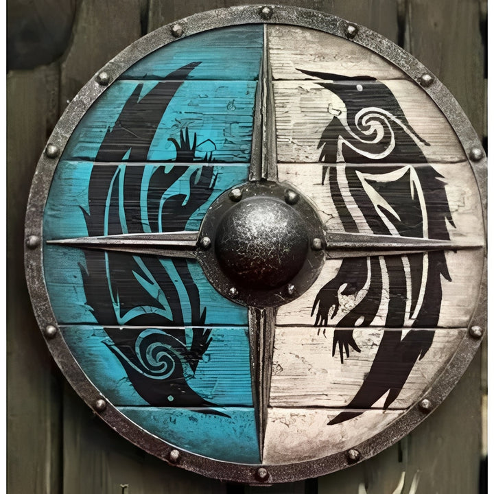 Decorative Wooden Shield Round Design Multiple Options